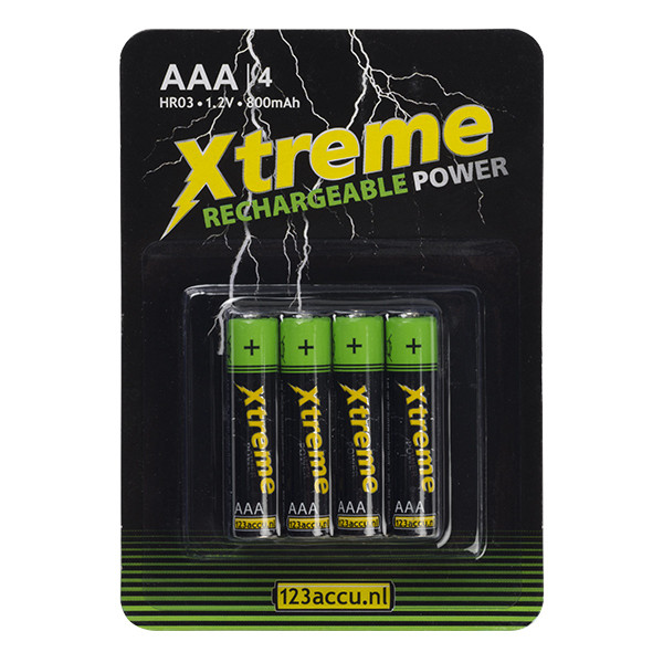 123ink Xtreme Power rechargeable AAA battery (4-pack) AAA HR03 ADR00064 - 1