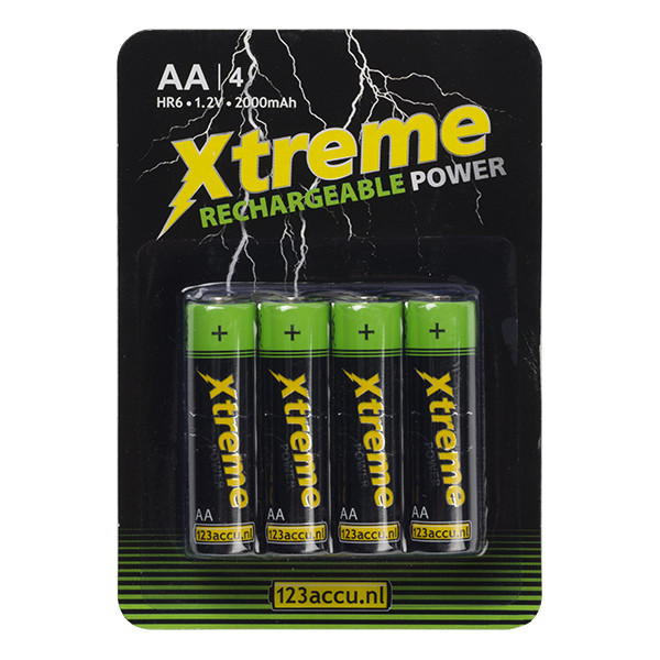 123ink Xtreme Power rechargeable AA battery (4-pack) AA HR6 ADR00076 - 1
