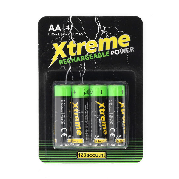 123ink Xtreme Power rechargeable AA battery (4-pack) ADR00076 - 1