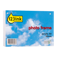 123ink acrylic A5 photo frame, 30mm 1954905C SV12047 300737