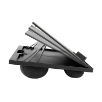 123ink adjustable black laptop stand with lap cushion 302726