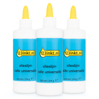 123ink all-purpose glue bottle, 200ml (3-pack)  301064