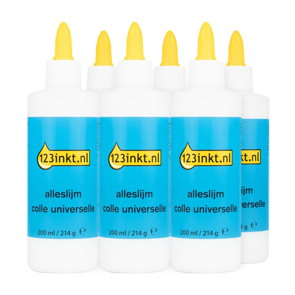 123ink all-purpose glue bottle, 200ml (6-pack) 390545 - 1