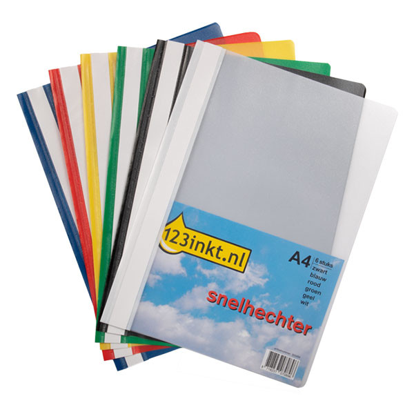 123ink assorted A4 display folders (6-pack)  300454 - 1