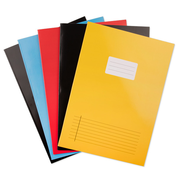 123ink assorted A4 lined notebooks, 40 sheets (5-pack) 400075524C 400094585 400107500C 400117315aanbC 400117315C 300632 - 1