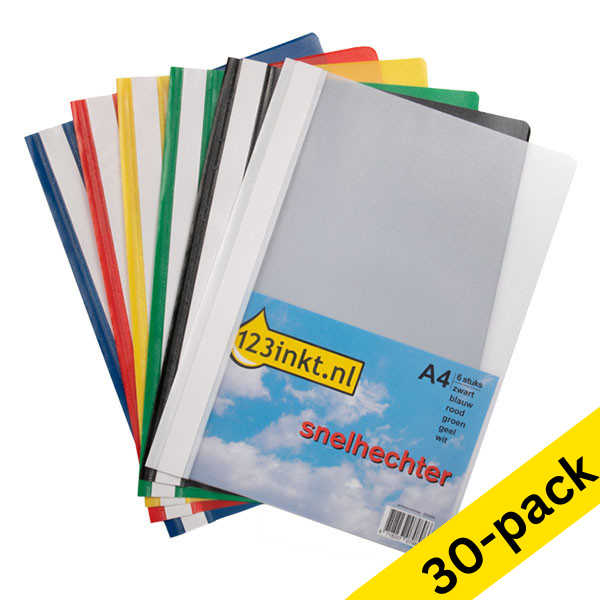 123ink assorted A4 project folder (30-pack)  300551 - 1