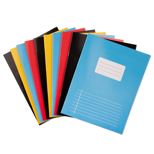123ink assorted A5 lined notebooks, 40 sheets (10-pack) 300634 - 1