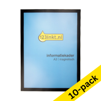 123ink black A3 magnetic information frame (10-pack) 302747