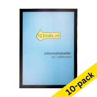 123ink black A3 self-adhesive information frame (10-pack) 302751