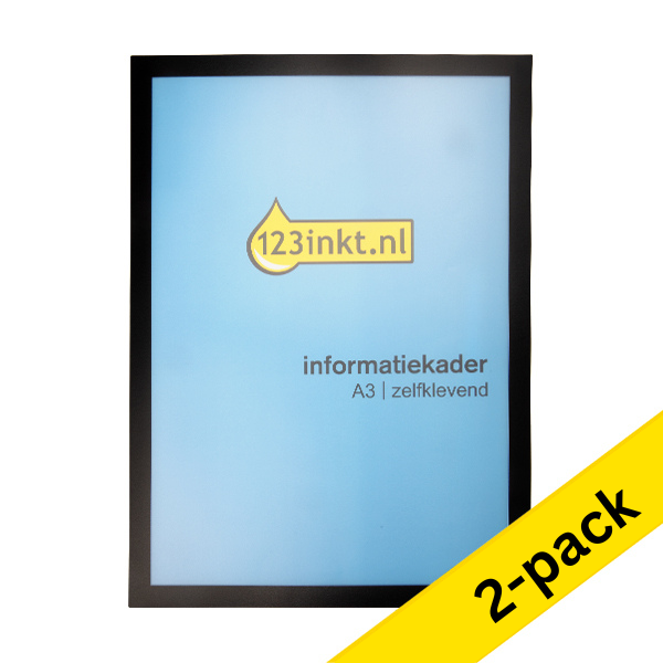 123ink black A3 self-adhesive information frame (2-pack) 487301C 301739 - 1