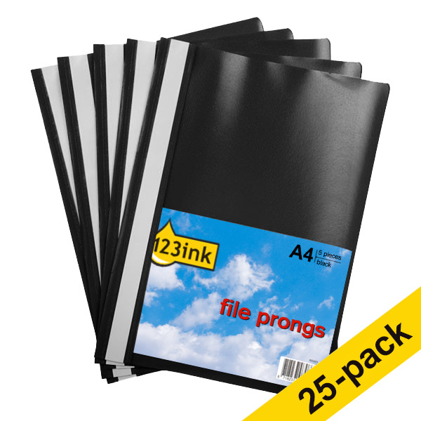 123ink black A4 folder (25-pack) 300545 - 1