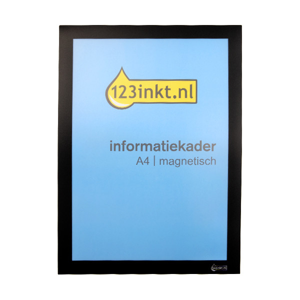 123ink black A4 magnetic information frame 498801C 301630 - 1