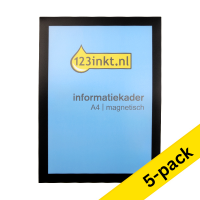 123ink black A4 magnetic information frame (5-pack) 486901C 301733