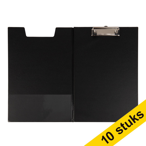 123ink black A4 portrait clipboard with cover (10-pack)  390650 - 1