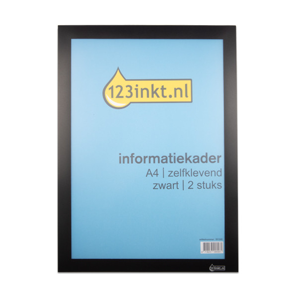 123ink black A4 self-adhesive information frame (2-pack) 487201C 301245 - 1