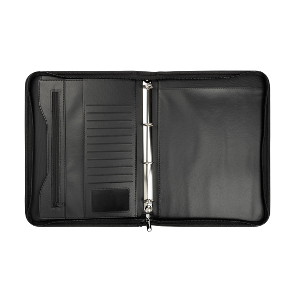 123ink black A4 writing folder with 4-rings 302251 - 4