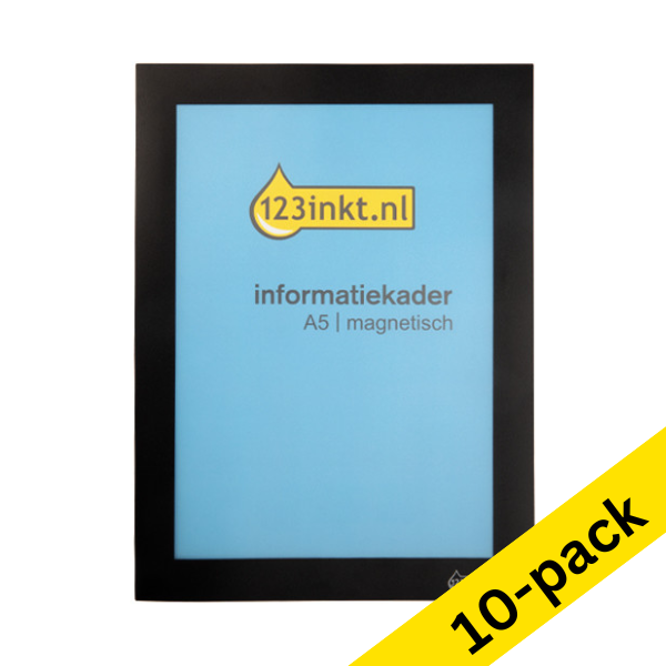 123ink black A5 magnetic information frame (10-pack) 302748 - 1