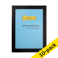 123ink black A5 magnetic information frame (10-pack) 302748