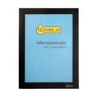 123ink black A5 magnetic information frame  301635