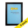 123ink black A5 magnetic information frame (5-pack) 301736 - 1