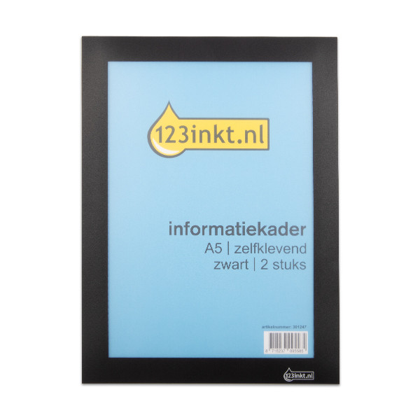 123ink black A5 self-adhesive information frame (2-pack) 487101C 301247 - 1