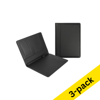 123ink black A5 writing folder (3-pack)