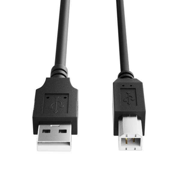 123ink black USB printer cable, 5m CCGL60100BK50C 302311 - 1