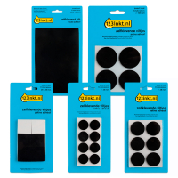 123ink black assorted self-adhesive felt pads  301027