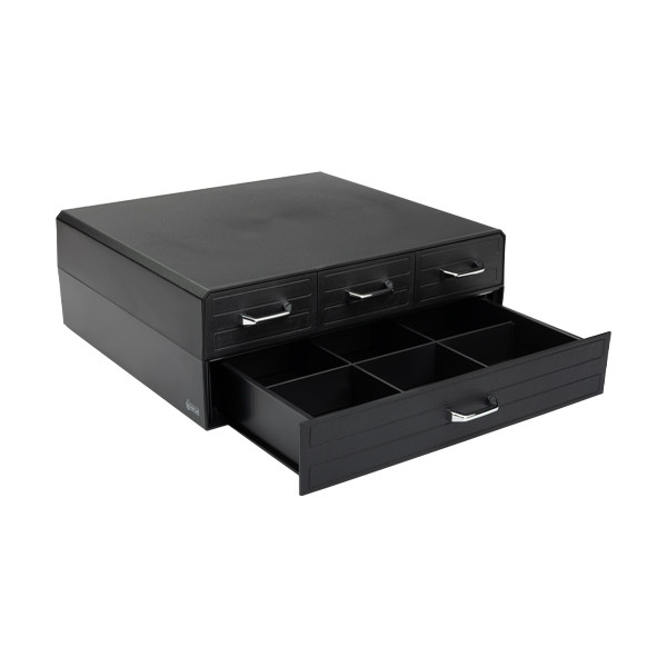 123ink black coffee capsule holder with 4 drawers 302559 - 2