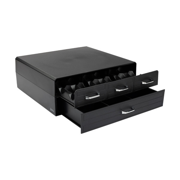 123ink black coffee capsule holder with 4 drawers 302559 - 4