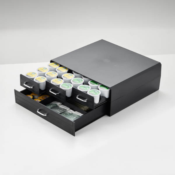 123ink black coffee capsule holder with 4 drawers 302559 - 8
