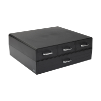 123ink black coffee capsule holder with 4 drawers 302559