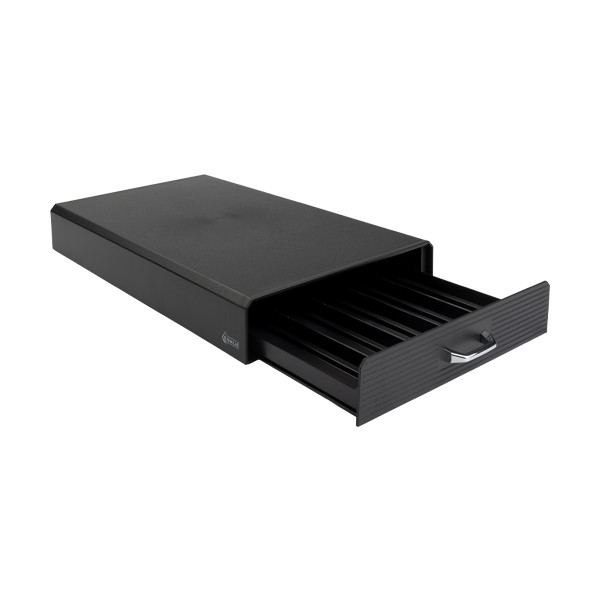 123ink black coffee capsule holder with drawer 302560 - 2