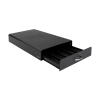 123ink black coffee capsule holder with drawer 302560 - 2
