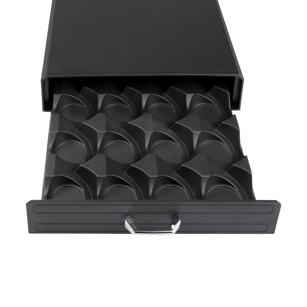 123ink black coffee capsule holder with drawer 302558 - 3