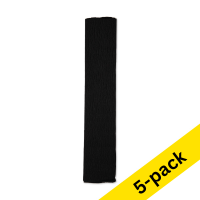 123ink black crepe paper, 250cm x 50cm (5-pack)