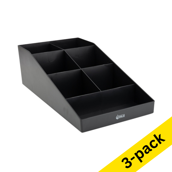 123ink black desk organiser (3-pack) 302731 - 1