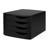 123ink black drawer unit (4 drawers)