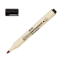 123ink black eco permanent marker (1mm - 3mm round) 4-21001C 390593