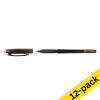 123ink black erasable ballpoint pen (12-pack)
