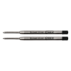 123ink black fine ballpoint refill (2-pack)