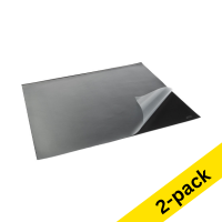 123ink black full view desk pad, 65cm x 52cm (2-pack) 302874