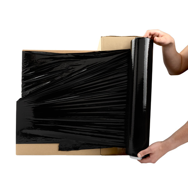 123ink black hand wrapping film, 50cm x 300m 005.0900 206242 - 2