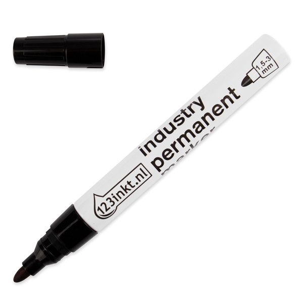 123ink black industrial permanent marker (10-pack)  301160 - 1