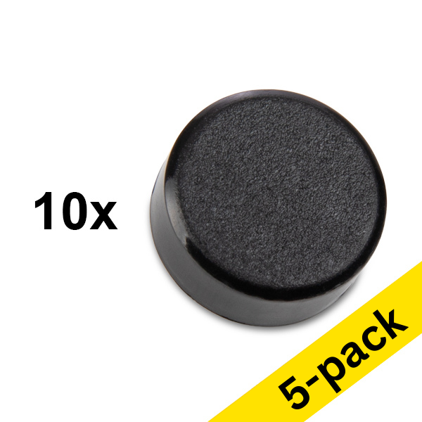 123ink black magnets, 15mm (5 x 10-pack)  301282 - 1