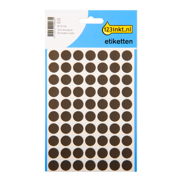 123ink black marking dots, Ø 13mm (280 labels)  301477 - 1