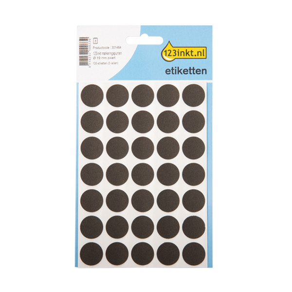 123ink black marking dots, Ø 19mm (105 labels) 3003C 301484 - 1
