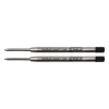 123ink black medium ballpoint refill (2-pack)