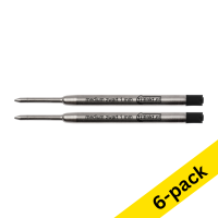 123ink black medium ballpoint refill (6-pack)