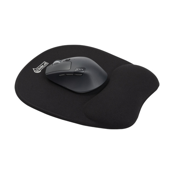 123ink black memory foam mouse pad with wrist rest 123inkt 123ink.ie